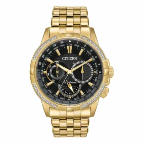 Citizen Men's Eco-Drive Diamond Gold Watch BU2082-56E