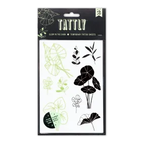 Glowing Garden Glow in the Dark Tattoo Sheets