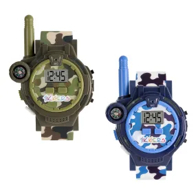 Tikkers Blue and Green Camo Boys Walkie Talkie Set